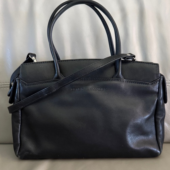 Derek Alexander Handbags - Derek Alexander Black Leather Crossbody Handbag
